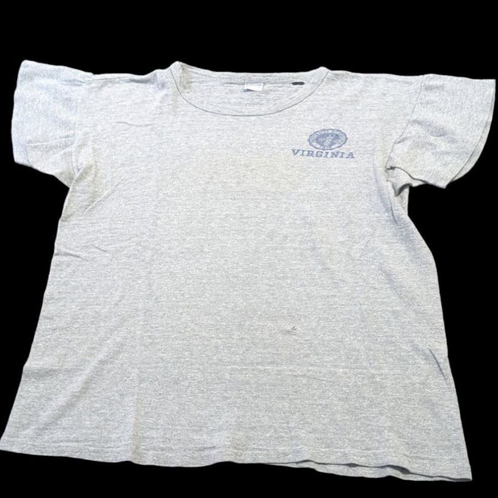 University Of Virginia‎ Medium Heather Gray T Shirt Perfect Wear Vintage 70s